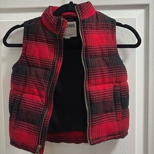Gymboree plaid vest 3T
